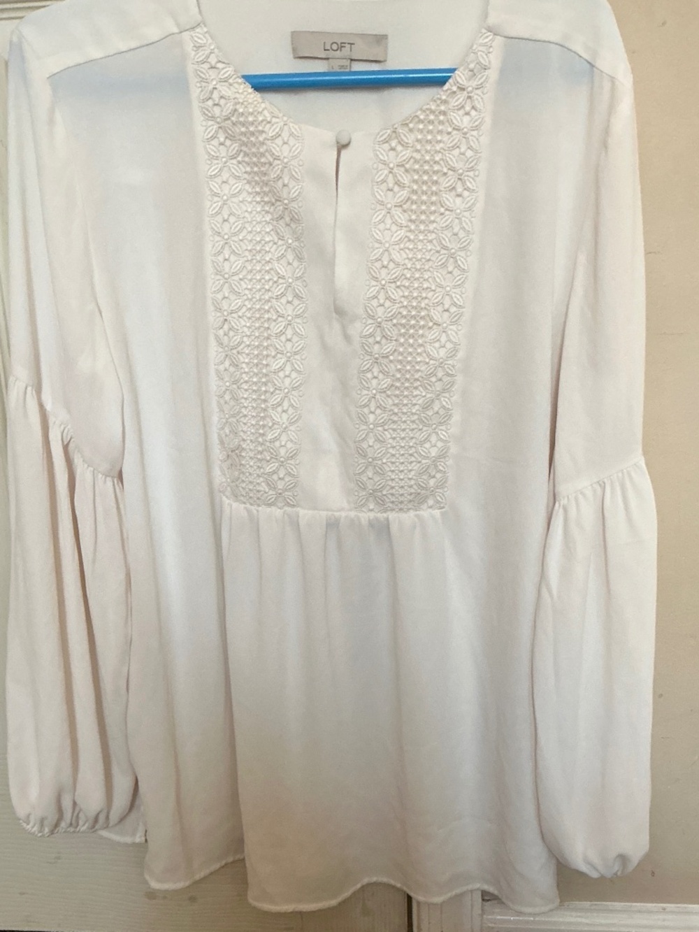 White lace blouse